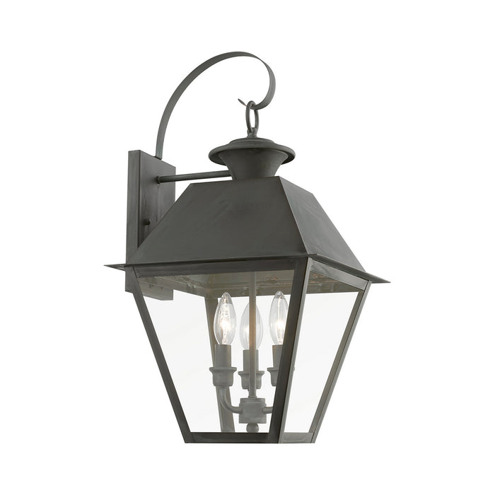 Livex Lighting 27218-61 Three Light Outdoor Wall Lantern, Charcoal