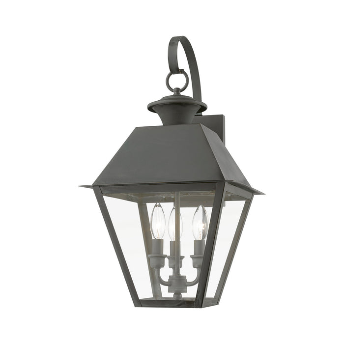 Livex Lighting 27218-61 Three Light Outdoor Wall Lantern, Charcoal