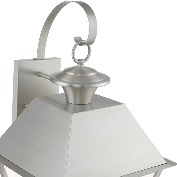 Livex Lighting 27218-91 Three Light Outdoor Wall Lantern, Brushed Nickel
