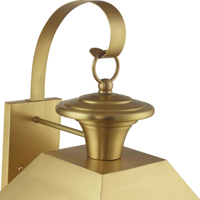 Livex Lighting 27222-08 Four Light Outdoor Wall Lantern, Natural Brass