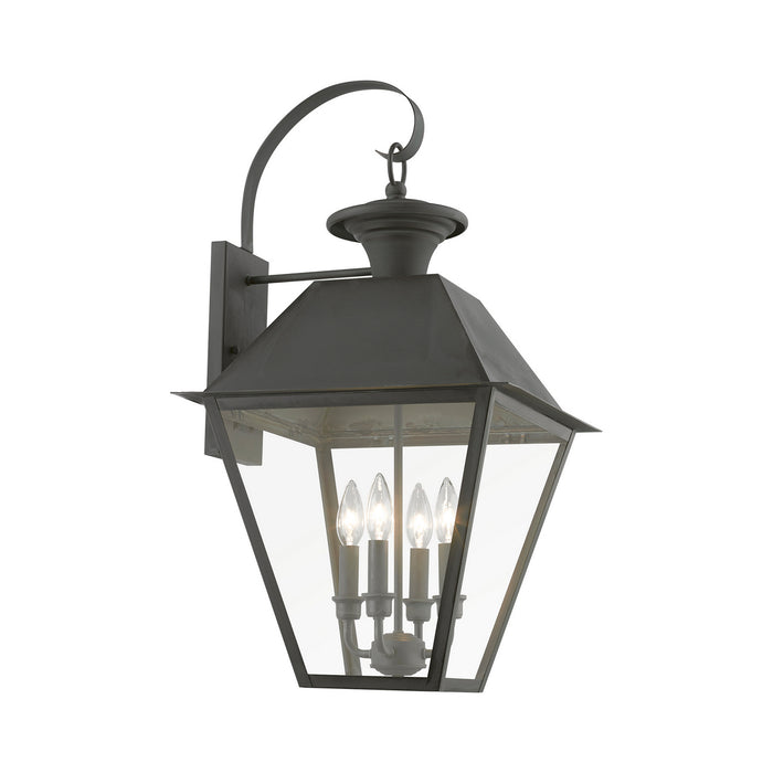Livex Lighting 27222-61 Four Light Outdoor Wall Lantern, Charcoal