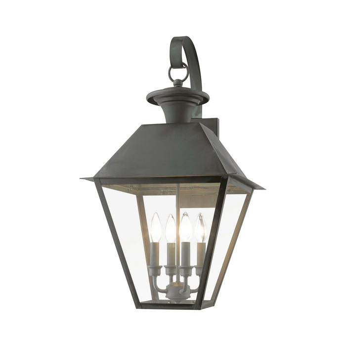 Livex Lighting 27222-61 Four Light Outdoor Wall Lantern, Charcoal