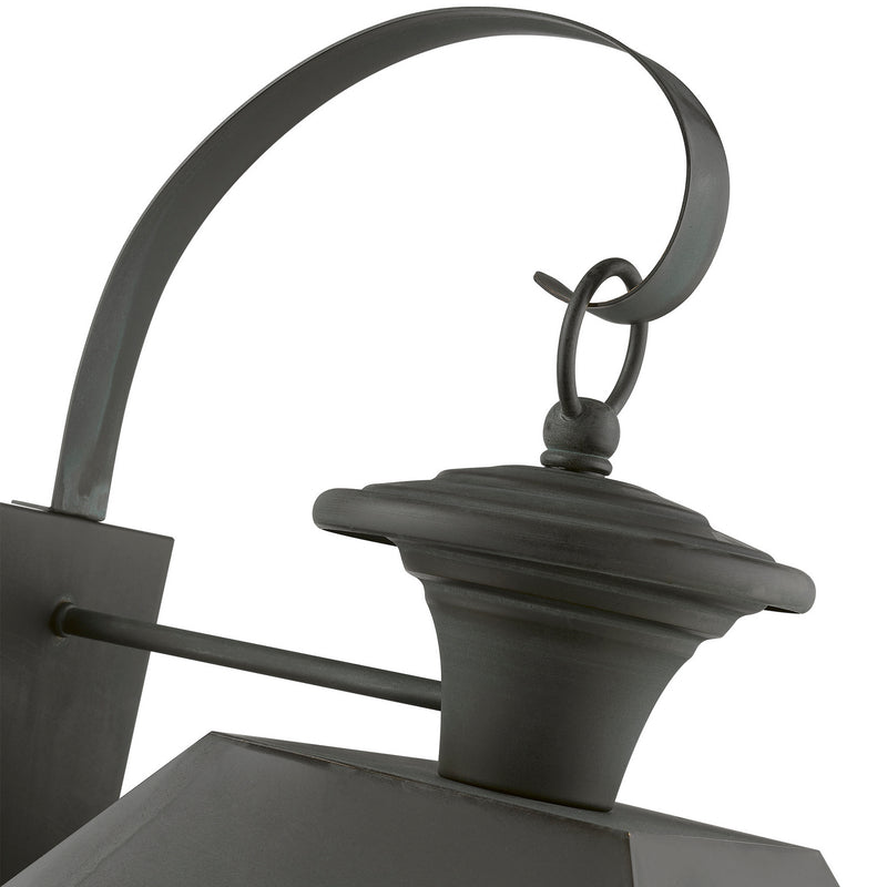 Livex Lighting 27222-61 Four Light Outdoor Wall Lantern, Charcoal