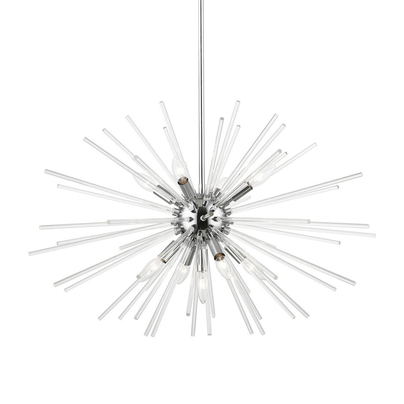 Livex Lighting 41255-05 Nine Light Chandelier, Polished Chrome