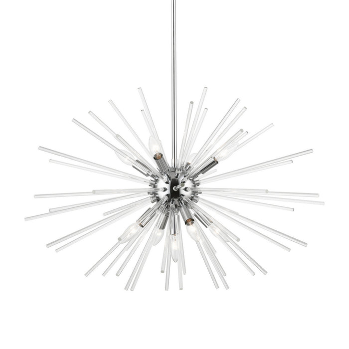 Livex Lighting 41255-05 Nine Light Chandelier, Polished Chrome