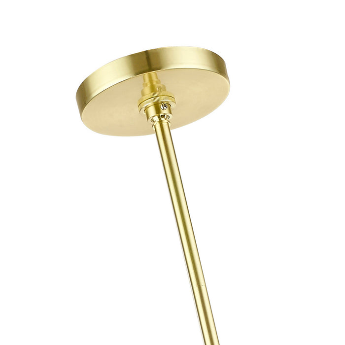 Livex Lighting 41255-12 Nine Light Chandelier, Satin Brass