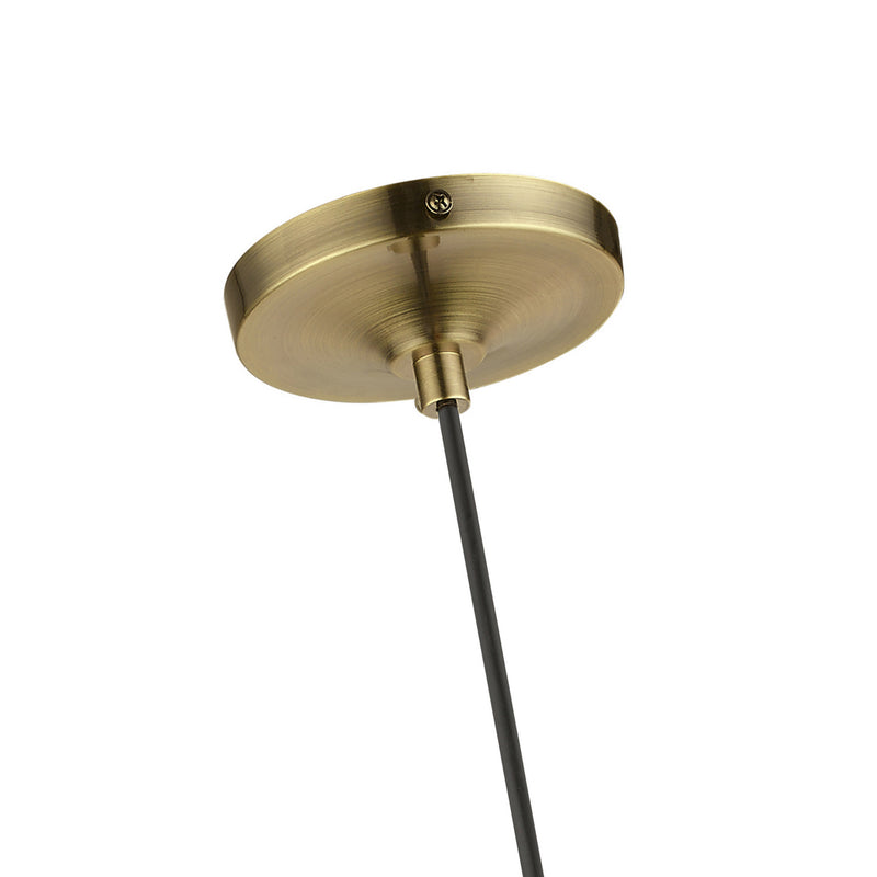 Livex Lighting 41293-01 One Light Mini Pendant, Antique Brass