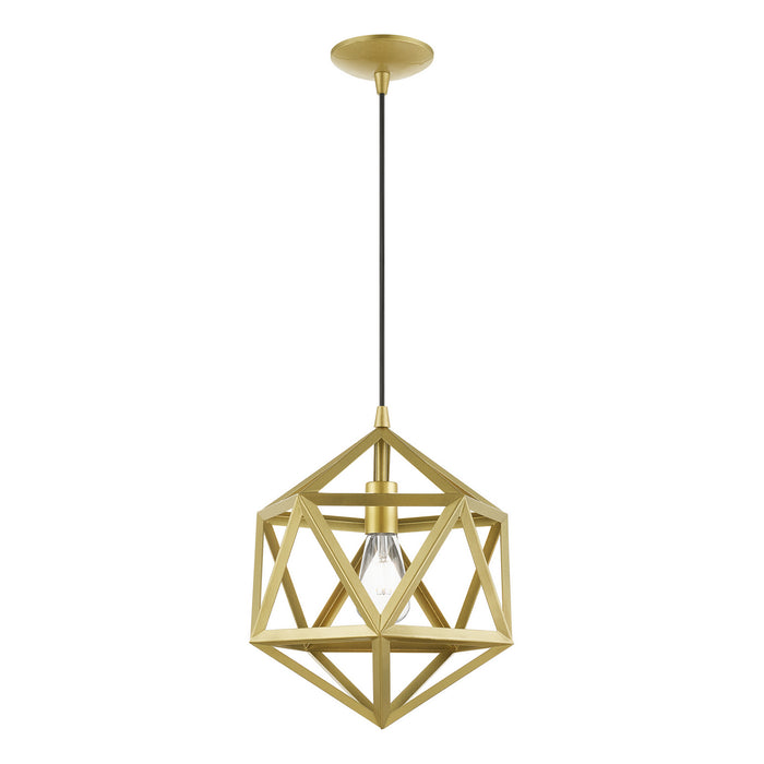 Livex Lighting 41328-33 One Light Pendant, Soft Gold