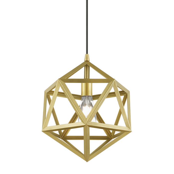 Livex Lighting 41328-33 One Light Pendant, Soft Gold