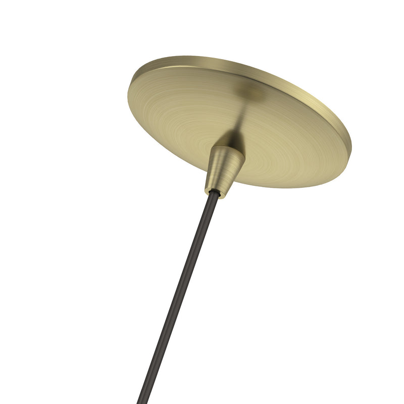 Livex Lighting 41329-01 One Light Pendant, Antique Brass