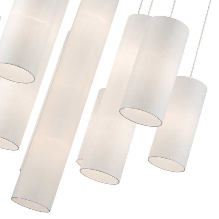 Livex Lighting 42658-12 15 Light Foyer Chandelier, Satin Brass