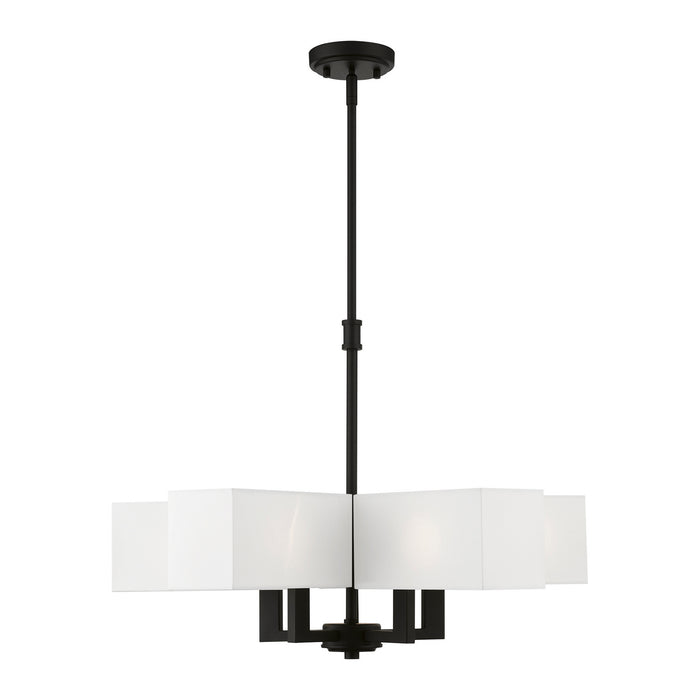 Livex Lighting 42675-04 Five Light Chandelier, Black