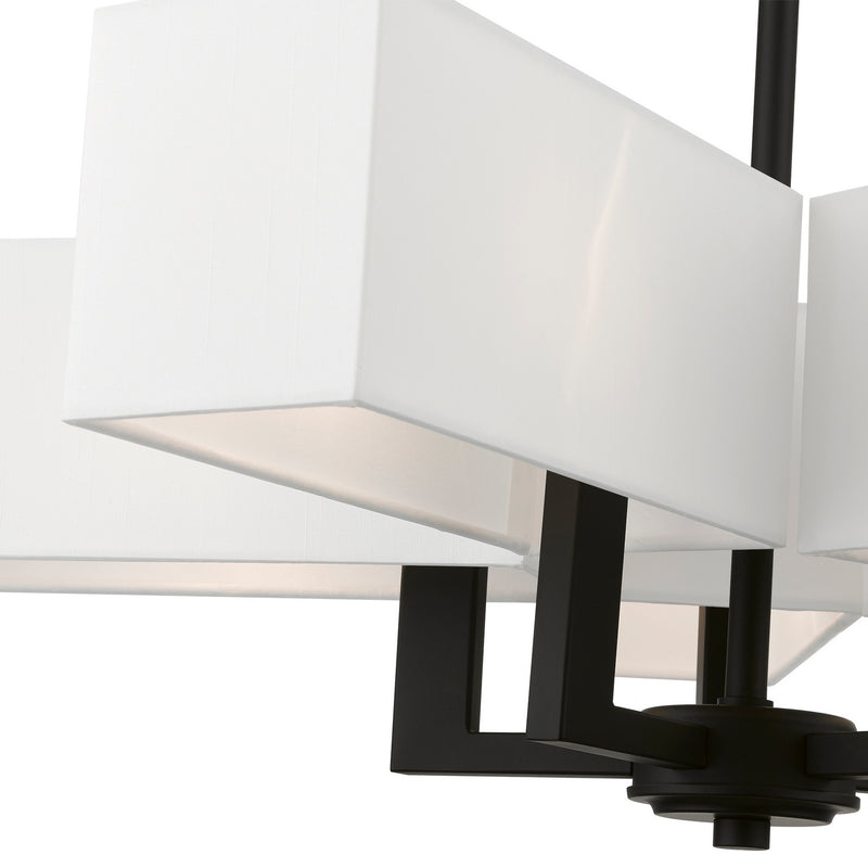 Livex Lighting 42675-04 Five Light Chandelier, Black