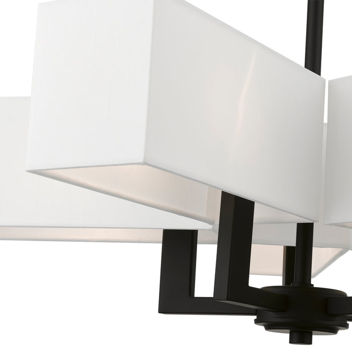 Livex Lighting 42675-04 Five Light Chandelier, Black