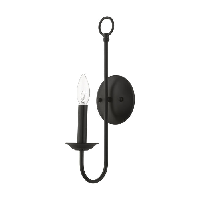 Livex Lighting 42681-04 One Light Wall Sconce, Black