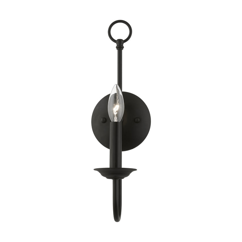 Livex Lighting 42681-04 One Light Wall Sconce, Black
