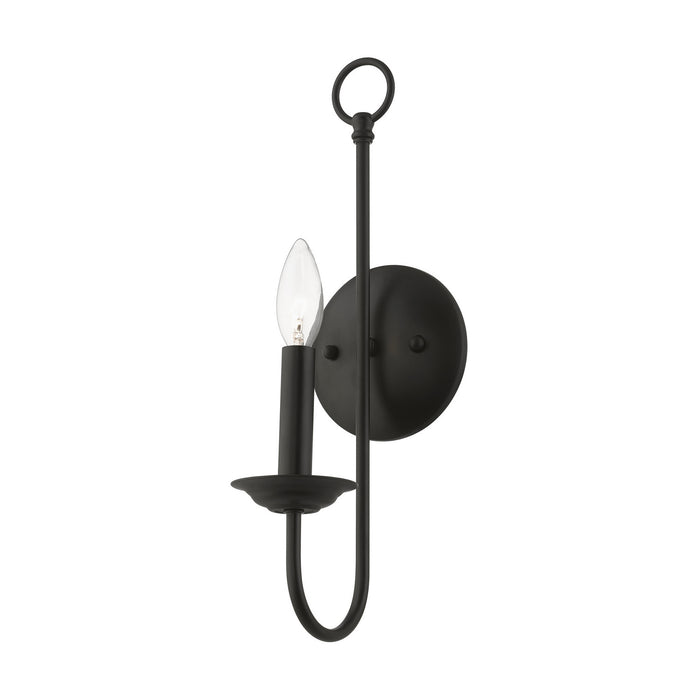 Livex Lighting 42681-04 One Light Wall Sconce, Black