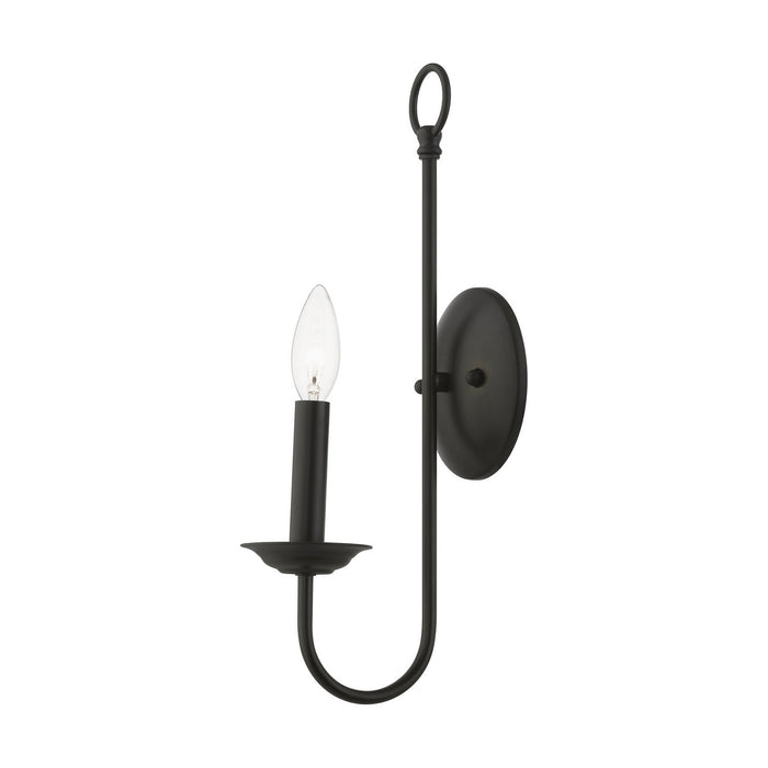 Livex Lighting 42681-04 One Light Wall Sconce, Black