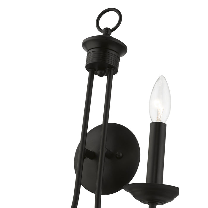 Livex Lighting 42682-04 Two Light Wall Sconce, Black
