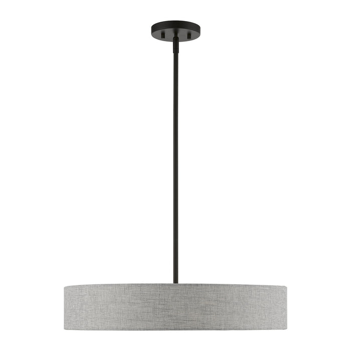 Livex Lighting 46144-04 Four Light Pendant, Black