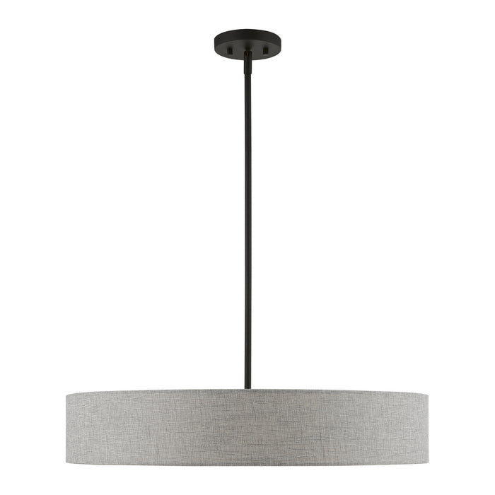 Livex Lighting 46145-04 Five Light Pendant, Black