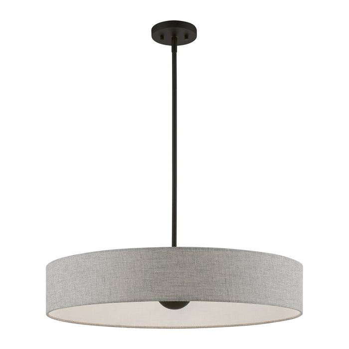 Livex Lighting 46145-04 Five Light Pendant, Black