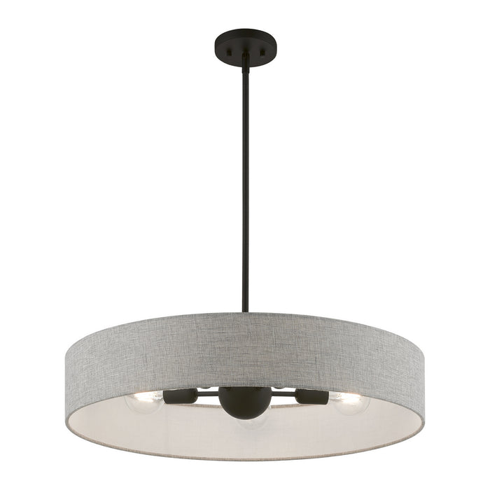 Livex Lighting 46145-04 Five Light Pendant, Black