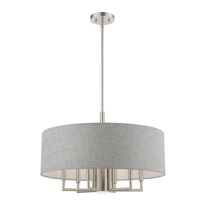 Livex Lighting 46736-91 Seven Light Chandelier, Brushed Nickel