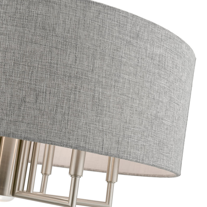 Livex Lighting 46736-91 Seven Light Chandelier, Brushed Nickel