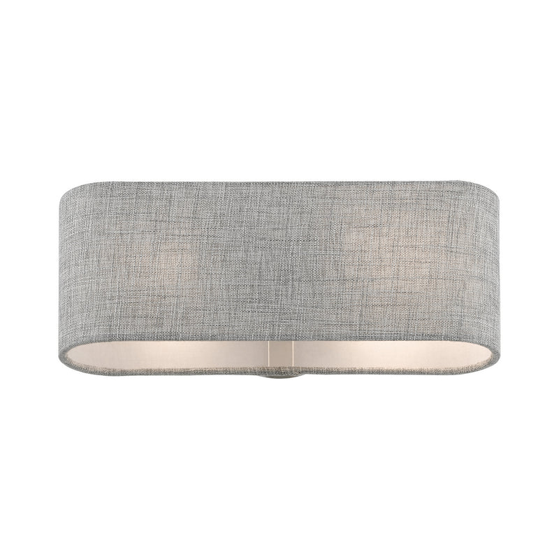 Livex Lighting 46748-91 Two Light Wall Sconce, Brushed Nickel