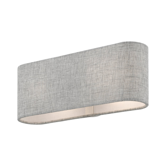Livex Lighting 46748-91 Two Light Wall Sconce, Brushed Nickel