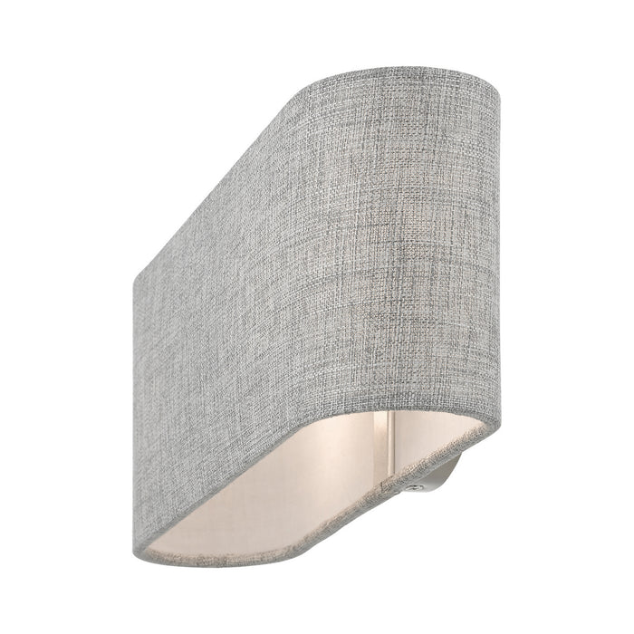 Livex Lighting 46748-91 Two Light Wall Sconce, Brushed Nickel