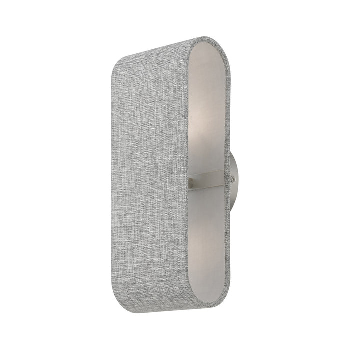 Livex Lighting 46748-91 Two Light Wall Sconce, Brushed Nickel