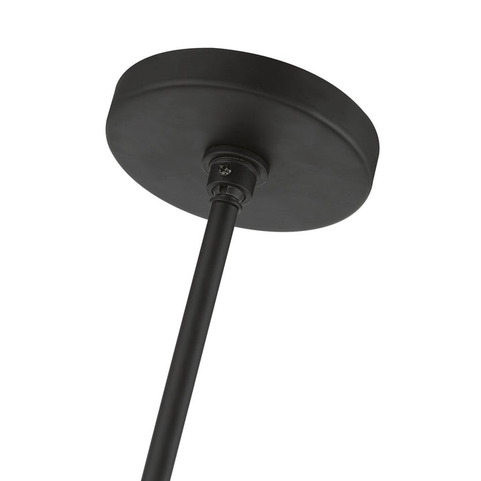 Livex Lighting 48824-04 Six Light Chandelier, Black
