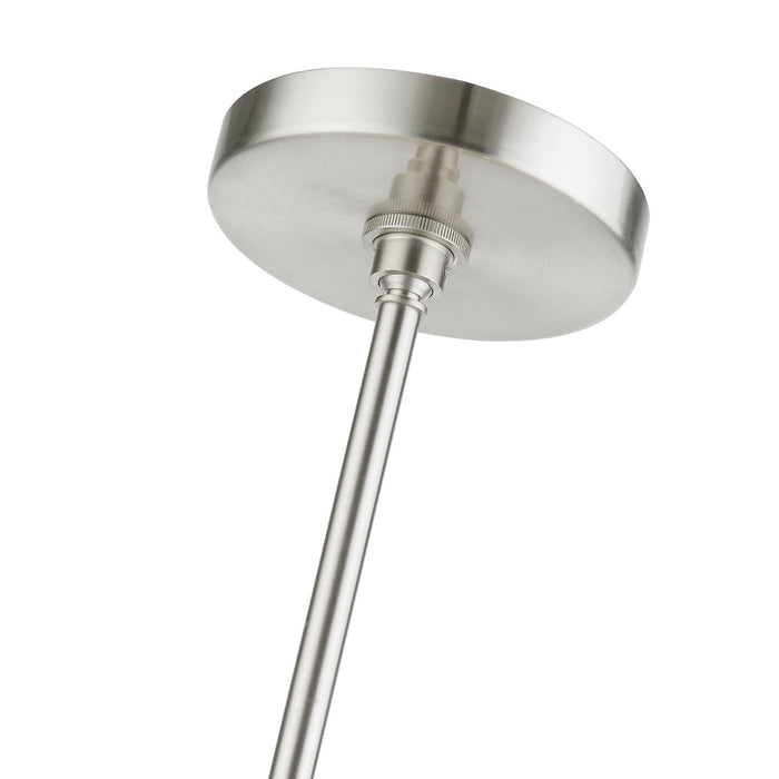 Livex Lighting 48824-91 Six Light Chandelier, Brushed Nickel
