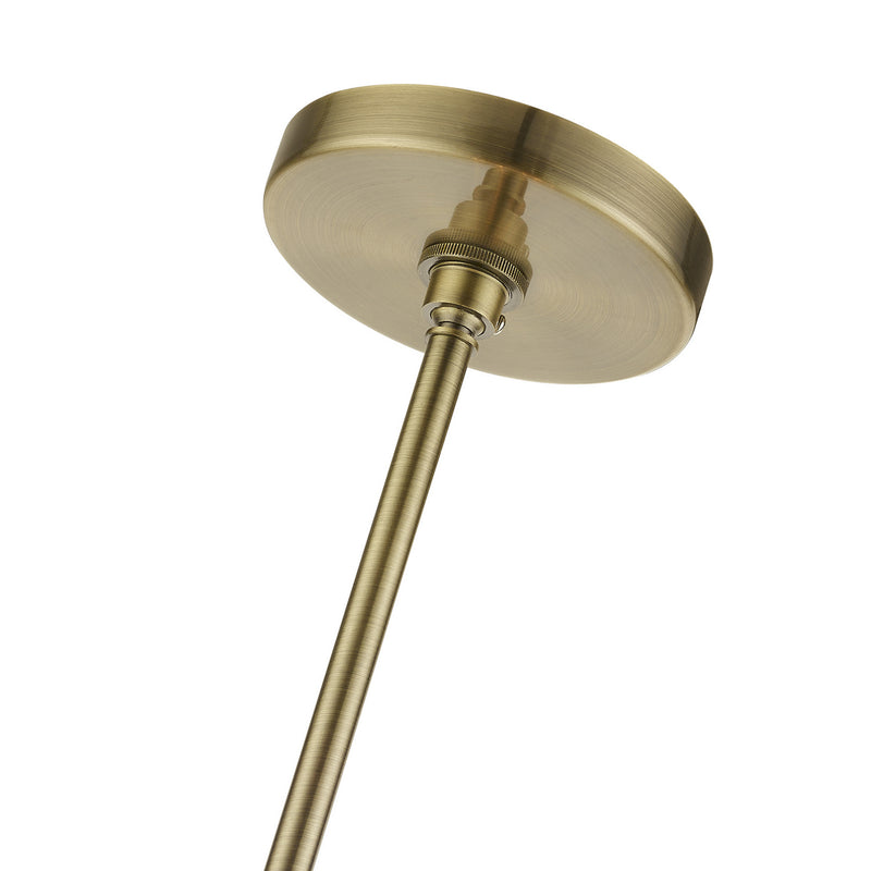 Livex Lighting 48826-01 Eight Light Chandelier, Antique Brass