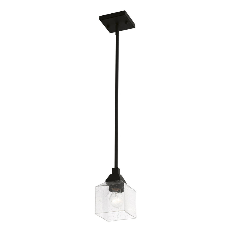 Livex Lighting 49761-04 One Light Mini Pendant, Black