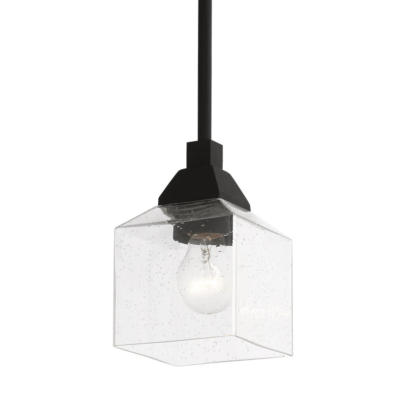 Livex Lighting 49761-04 One Light Mini Pendant, Black
