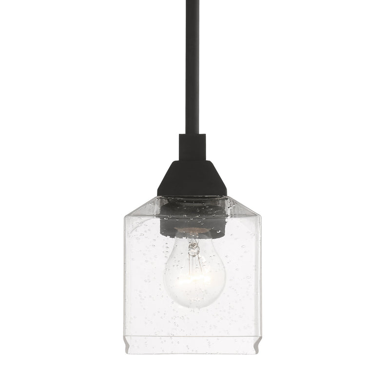 Livex Lighting 49761-04 One Light Mini Pendant, Black