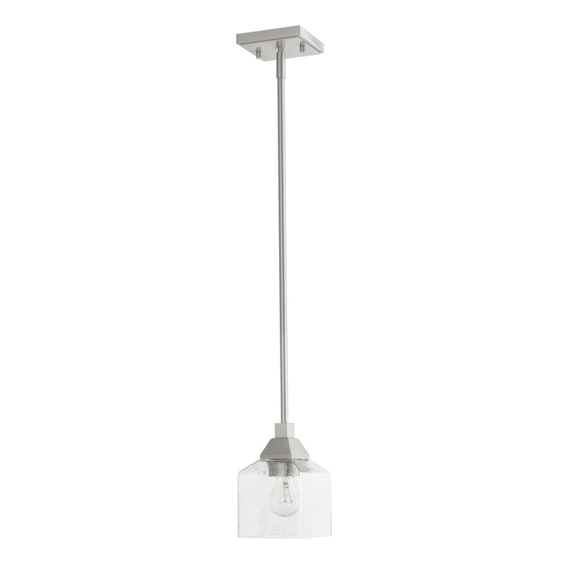 Livex Lighting 49761-91 One Light Mini Pendant, Brushed Nickel