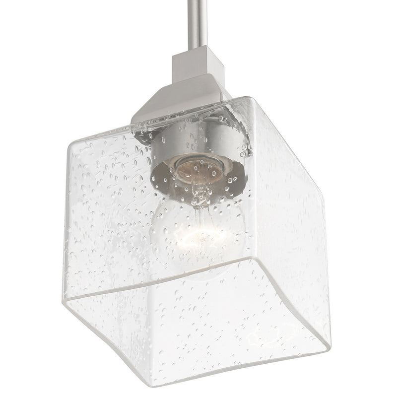 Livex Lighting 49761-91 One Light Mini Pendant, Brushed Nickel