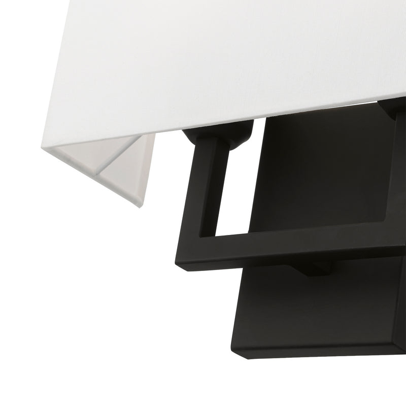 Livex Lighting 50990-04 Two Light Wall Sconce, Black