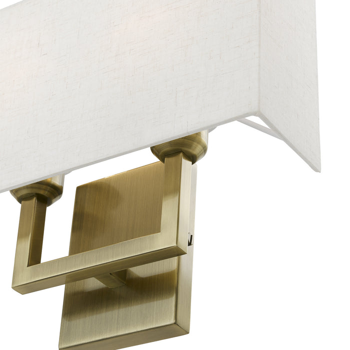 Livex Lighting 50994-01 Two Light Wall Sconce, Antique Brass