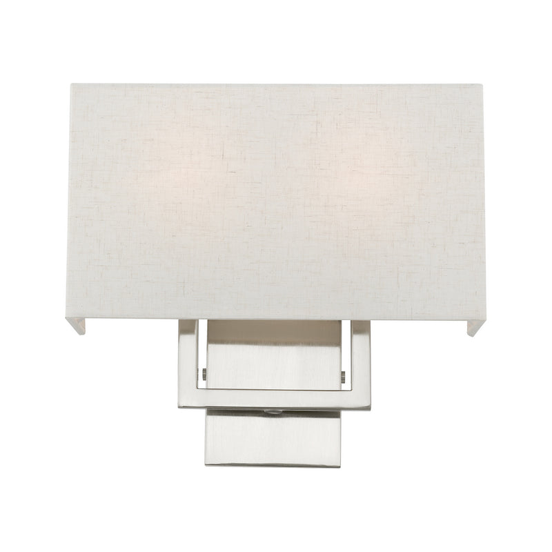Livex Lighting 50994-91 Two Light Wall Sconce, Brushed Nickel