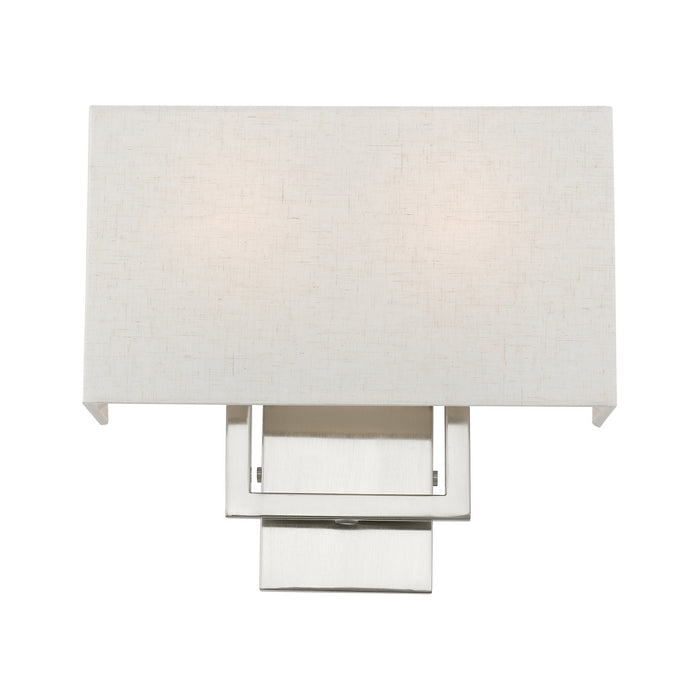 Livex Lighting 50994-91 Two Light Wall Sconce, Brushed Nickel