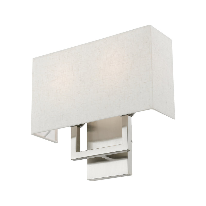 Livex Lighting 50994-91 Two Light Wall Sconce, Brushed Nickel