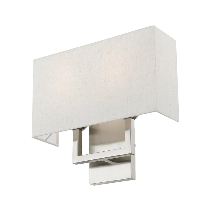 Livex Lighting 50994-91 Two Light Wall Sconce, Brushed Nickel