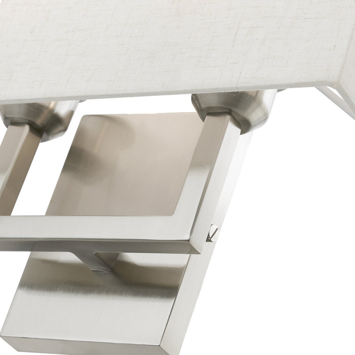 Livex Lighting 50994-91 Two Light Wall Sconce, Brushed Nickel