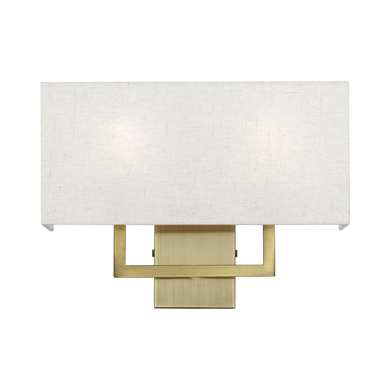 Livex Lighting 50995-01 Two Light Wall Sconce, Antique Brass
