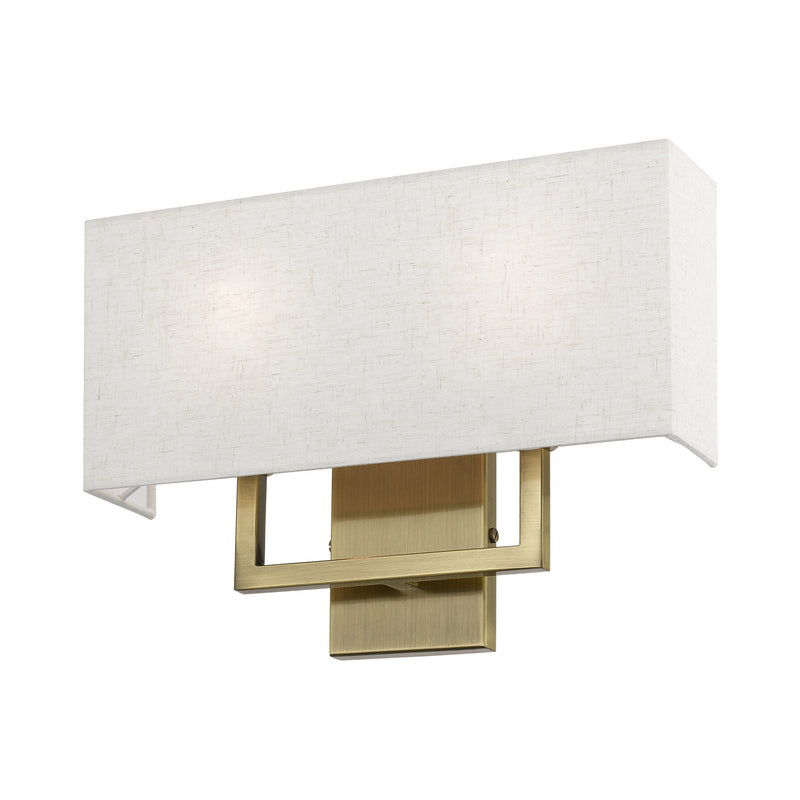 Livex Lighting 50995-01 Two Light Wall Sconce, Antique Brass